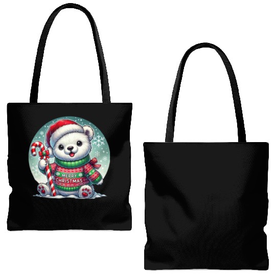 Polar Bear Christmas Sweater - Christmas Gifts Tote Bags (AOP)