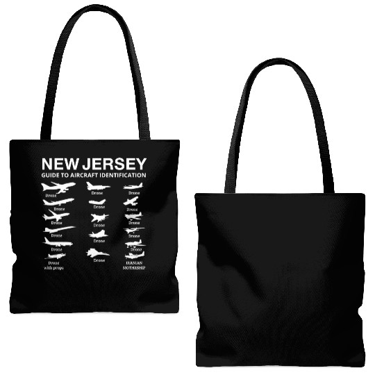 New Jersey Guide to Aircraft Identification Funny Tote Bags (AOP)