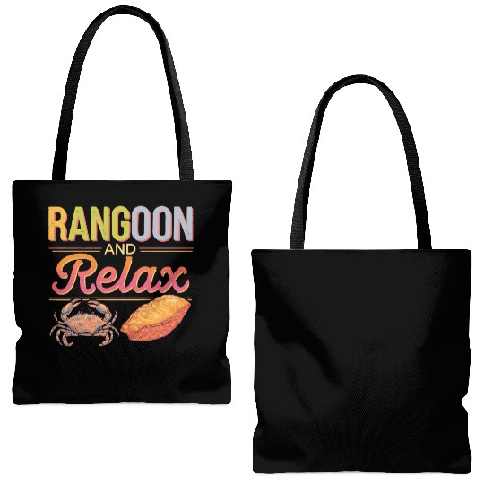 Crab Rangoon Lover American Chinese Sea Food Tote Bags (AOP)