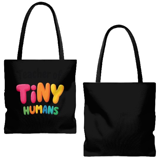 Teacher Of Tiny Humans - Elementary School Tote Bags (AOP)