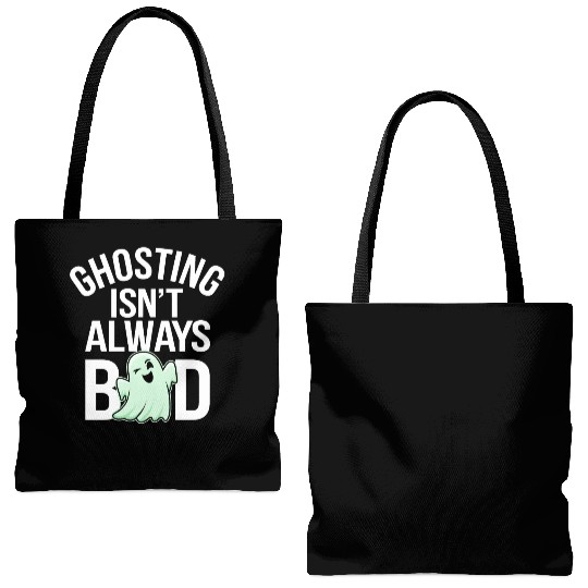 Paranormal Comedy Funny Ghost Humor Lighthearted Tote Bags (AOP)