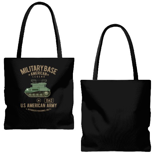 American US Army Vehicle Tote Bags (AOP)
