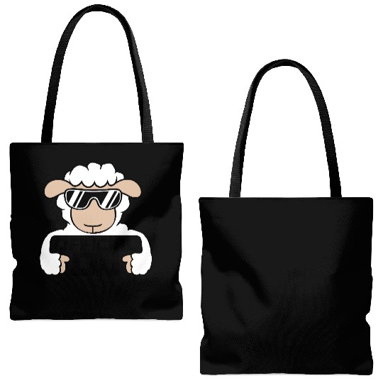 Sheep Official Dj Sunglasses Party Lamb Music Cool Tote Bags (AOP)