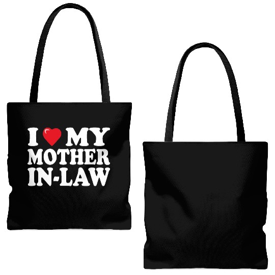 I love my mother-in-law for son-in-law Tote Bags (AOP)