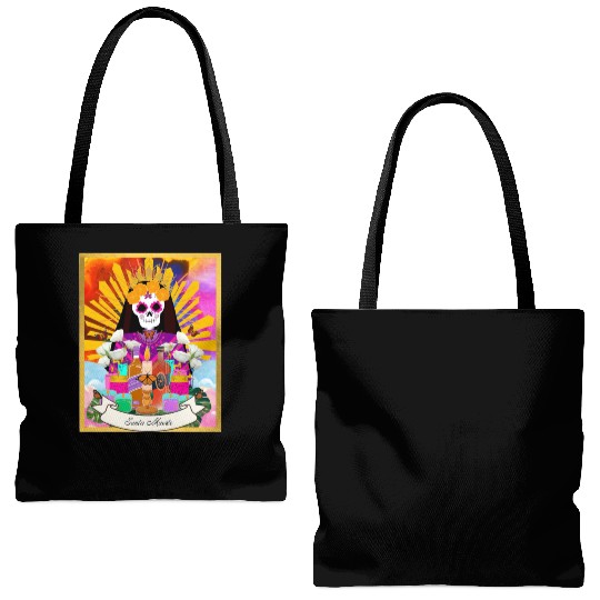 Butterfly Santa Muerte Tote Bags (AOP)