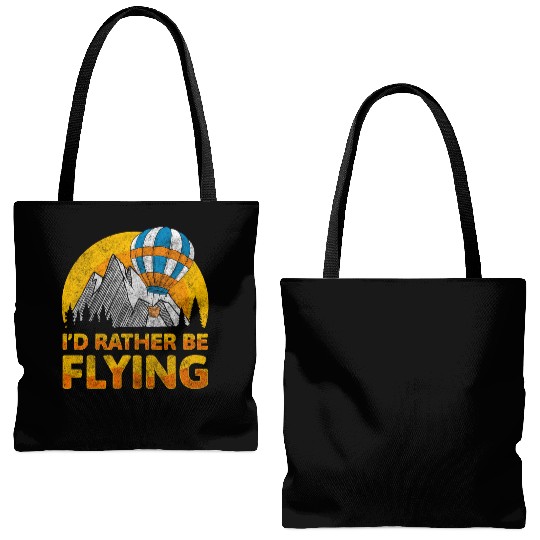 Hot Air Balloon Ride Adventure Hobby Tote Bags (AOP)
