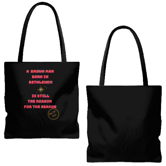 Brown Man Born In Bethlehem 2 Tote Bags (AOP)
