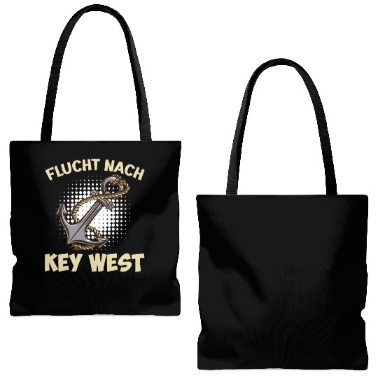 Florida Sailing FLYING TO KEY-WEST Sunshine-State Tote Bags (AOP)