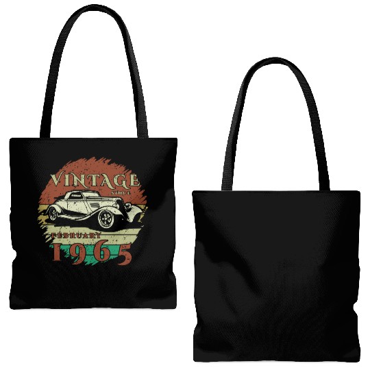 60th birthday Classic Car - Vintage since 02/1965 Tote Bags (AOP)