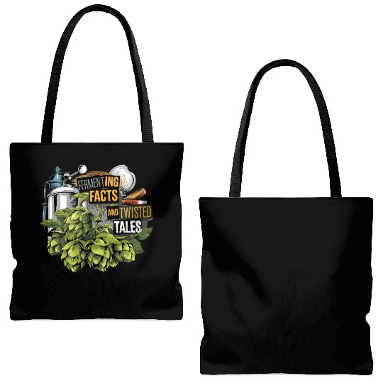 Craft Beer Brewing & True Crime Twisted Tales Tote Bags (AOP)