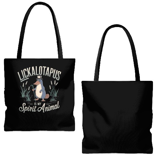 Lickalotopus: The Platypus Spirit Tote Bags (AOP)