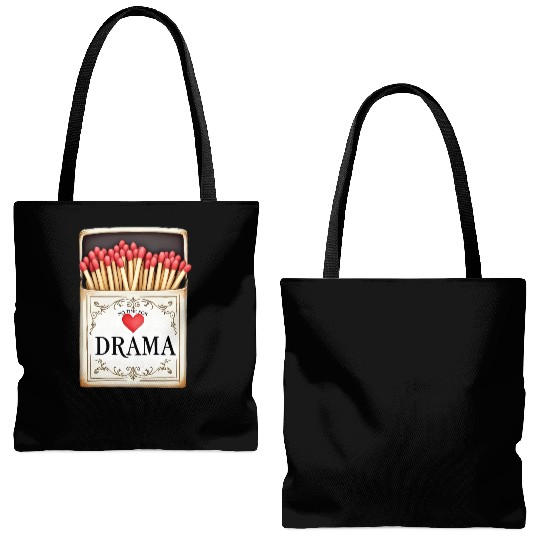 anti valentine no time for drama Tote Bags (AOP)