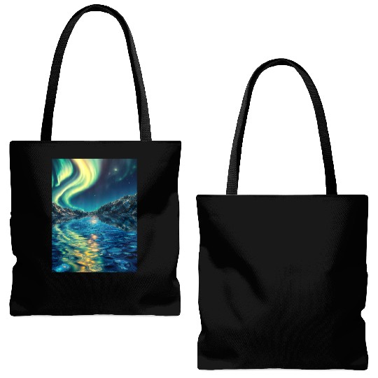 Crystal Lake of Aurora Tote Bags (AOP)