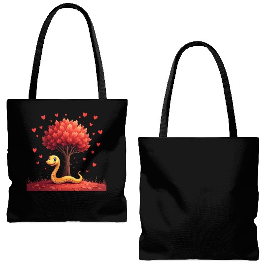 I love my snake heart tree Tote Bags (AOP)
