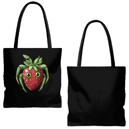 Strawberry Spider Strawberry Spider Tote Bags (AOP)