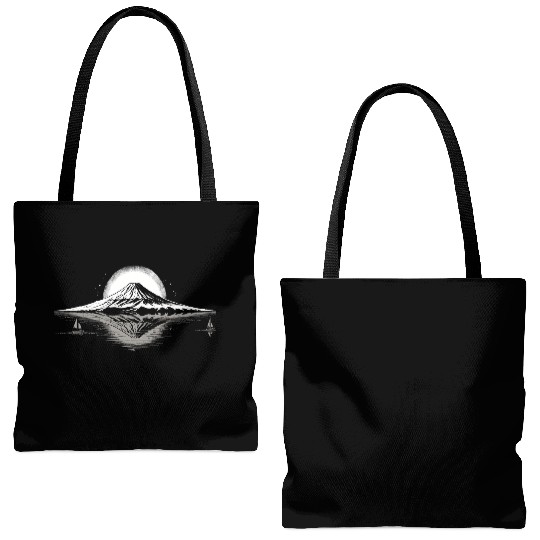 Mount Fuji Tote Bags (AOP)