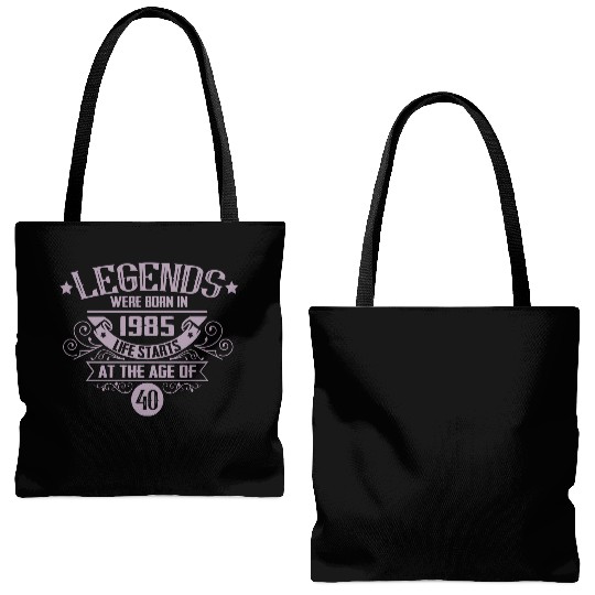 Legends born in 1985 vintage 40th birthday Tote Bags (AOP)