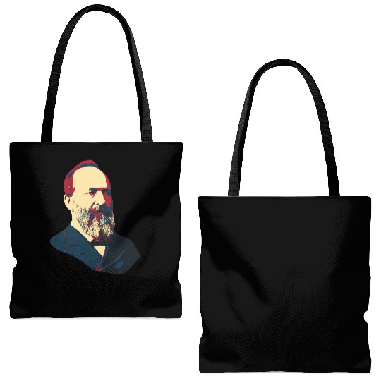 President James Abraham Garfield Tote Bags (AOP)