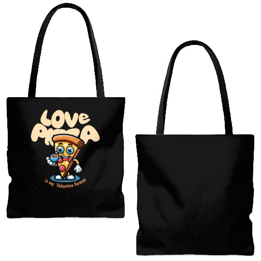 Pizza Is My Valentine Love Pizza – Valentine Tote Bags (AOP)