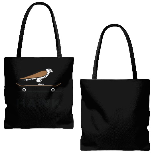 Hawk Skater Fan Skateboard Stunts Freestyle Gift Tote Bags (AOP)