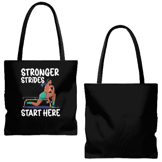 Bulgarian Squat Exercise Fitness Workout Gym Tote Bags (AOP)