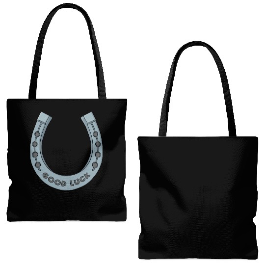 Good Luck Horseshoe Tote Bags (AOP)