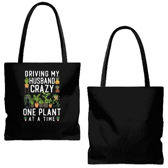 Plant Lover Gardening Husband Wife Tote Bags (AOP)