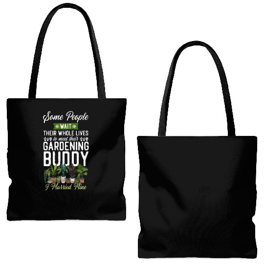 Plant Lover Gardening Husband Wife Tote Bags (AOP)