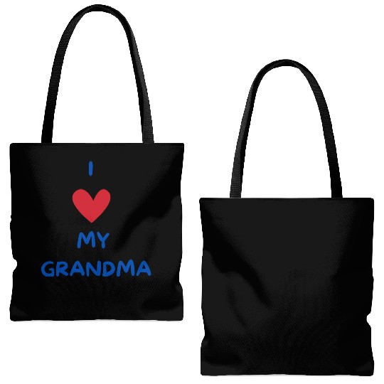 I Love My Grandma Tote Bags (AOP)