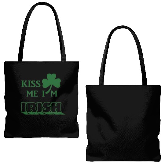 Kiss Me Im Irish 2025 Tote Bags (AOP)