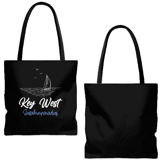 FLORIDA KEYS SEA ADVENTURES IN KEY-WEST Keys Tote Bags (AOP)