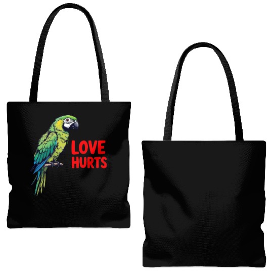Love Hurts Tote Bags (AOP)