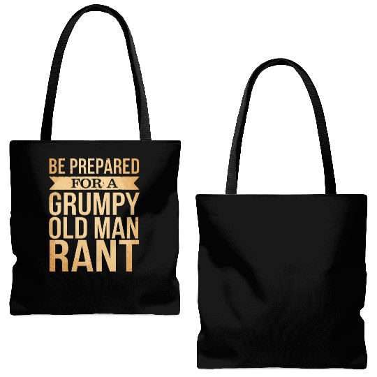 Grumpy Old Man Tote Bags (AOP)