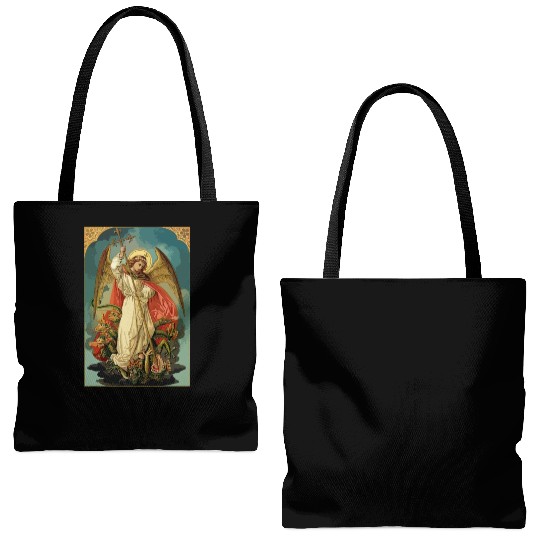 Saint Michael the Archangel Tote Bags (AOP)