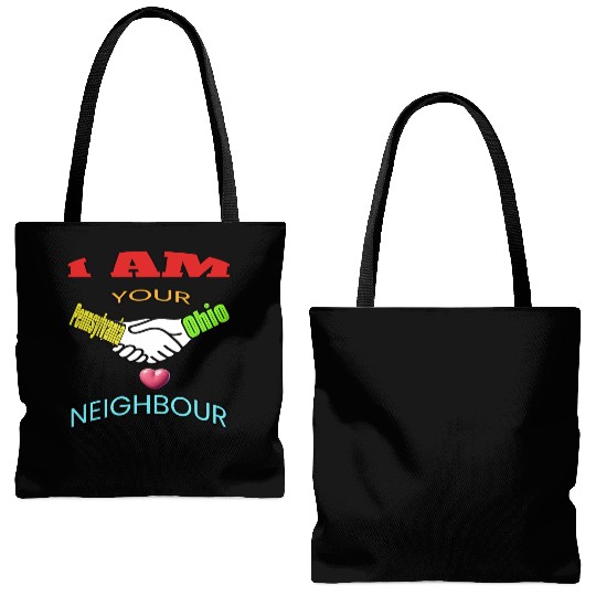I AM YOUR NEIGHOUR PENNSYLVANIA AND OHIO Tote Bags (AOP)