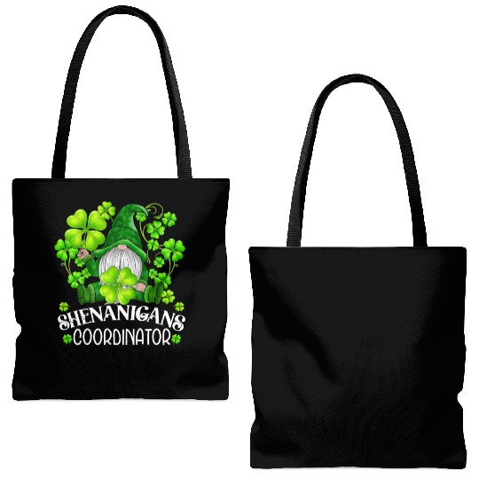 Shenanigans Coordinator St. Patricks Day Gnome Tote Bags (AOP)