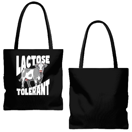 Lactose Tolerant – Built Different Tote Bags (AOP)