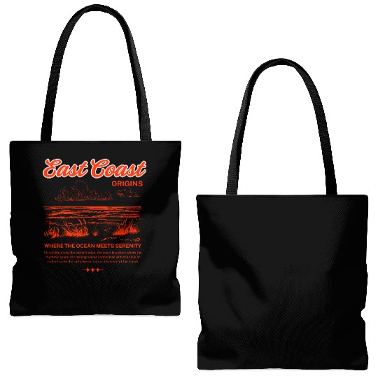 East Coast Origins Tote Bags (AOP) – Ocean Serenity Design