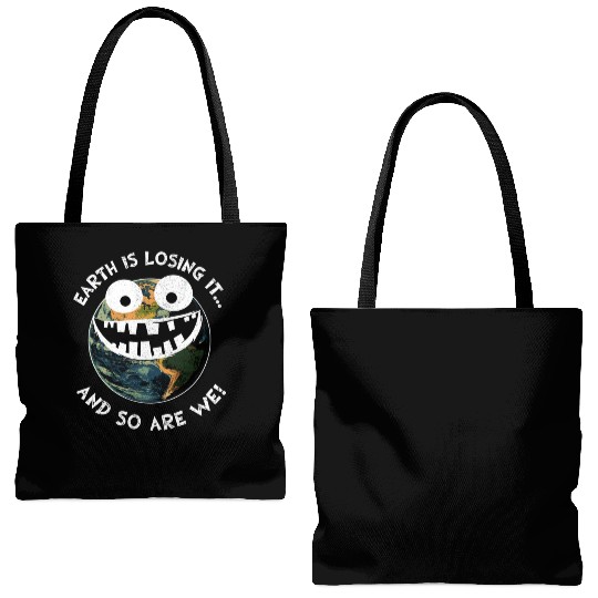 The Earth Losing It Earth Environment Planet Gift Tote Bags (AOP)