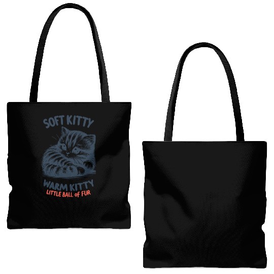Soft Kitty Tote Bags (AOP)