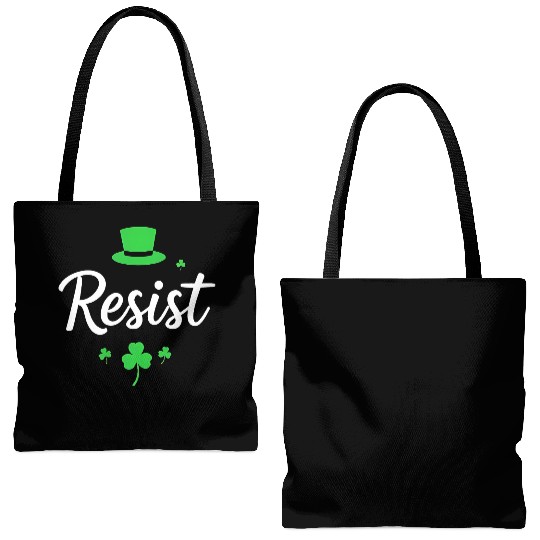 Resist and Celebrate St. Patrick’s Day Tote Bags (AOP)