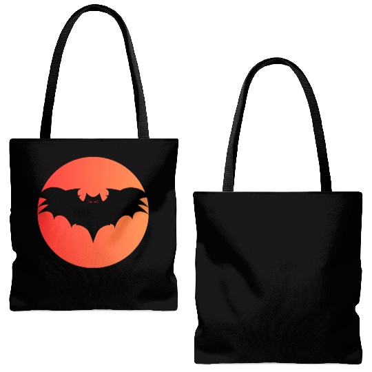 Bat Sun Tote Bags (AOP)