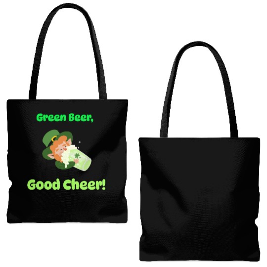 Green Beer Good Cheer Tote Bags (AOP)