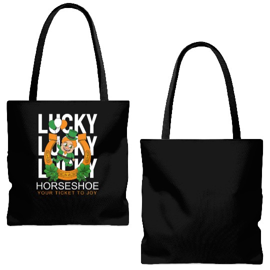 Lucky horseshoe your ticket to joy Tote Bags (AOP)