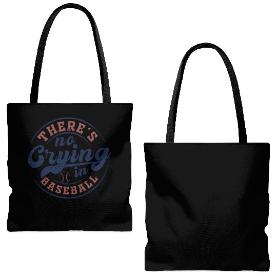 There's No Crying In Baseball Tote Bags (AOP)
