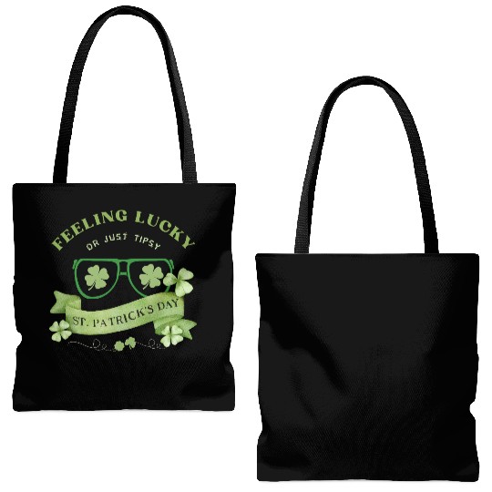 Feeling Lucky or Just Tipsy – St. Patrick’s Day Tote Bags (AOP)
