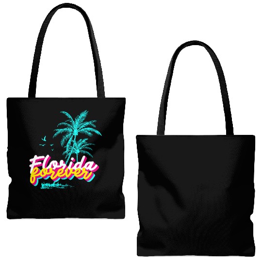 Florida Forever – Neon Palm Paradise Tote Bags (AOP)