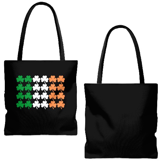 Ireland Shamrock Flag Tote Bags (AOP)