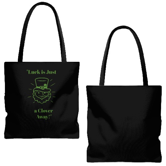 Luck isJust a Clover Away Tote Bags (AOP)
