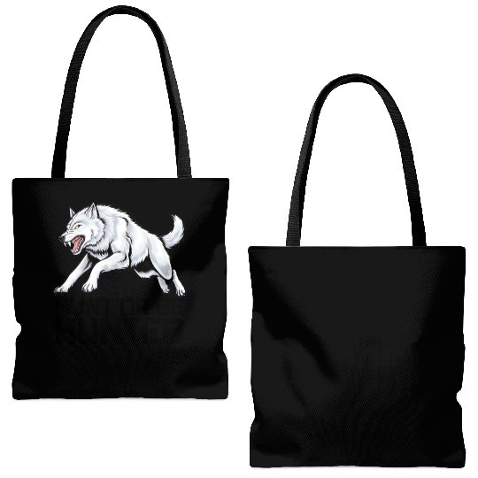 Alpha Wolf Tote Bags (AOP)